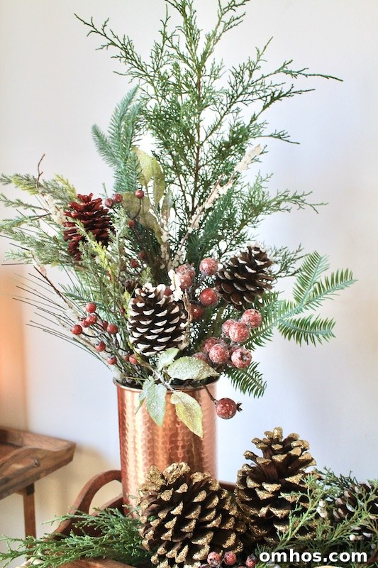 DIY Rustic Winter Woods Christmas Coffee Table Decor 4 diy Christmas coffee table decorations