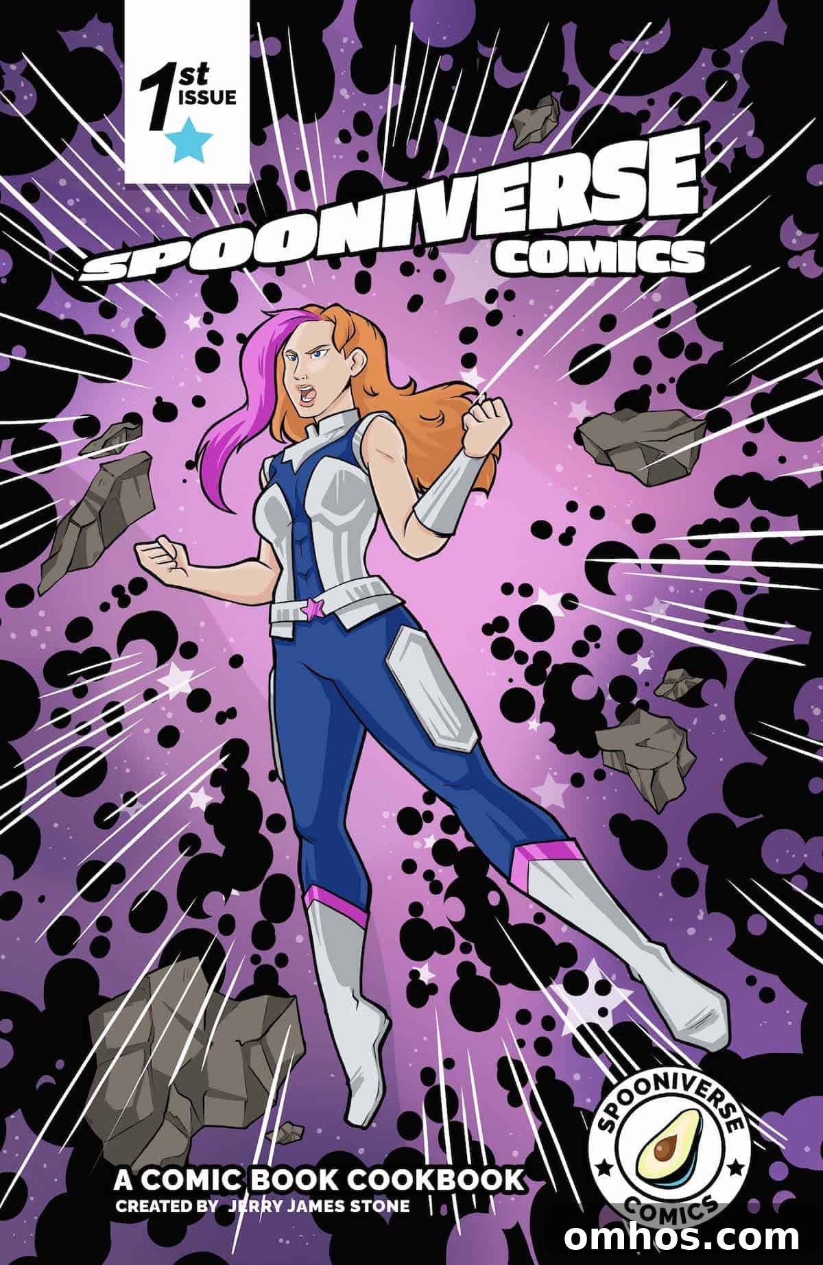 How to Make a Rainbow Vegetable Quesadilla 2 A cover of a comic book called The Spooniverse.