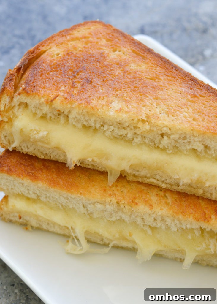 Air fryer grilled cheese served with sides