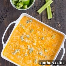 EASY BUFFALO CHICKEN DIP