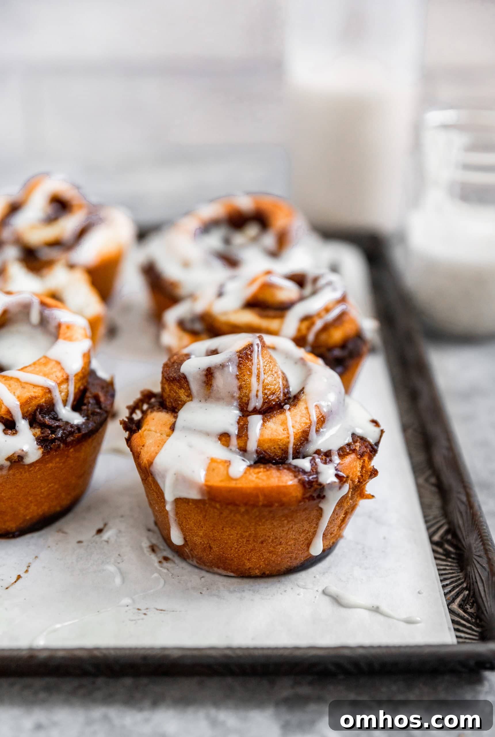 Chai Spiced Cinnamon Rolls with Bourbon Vanilla Bean Cream Cheese Icing