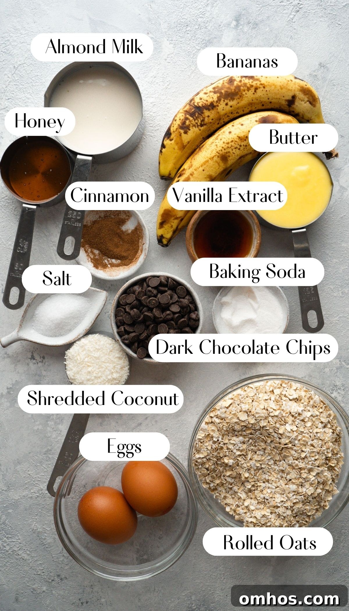ingredients for baked oatmeal