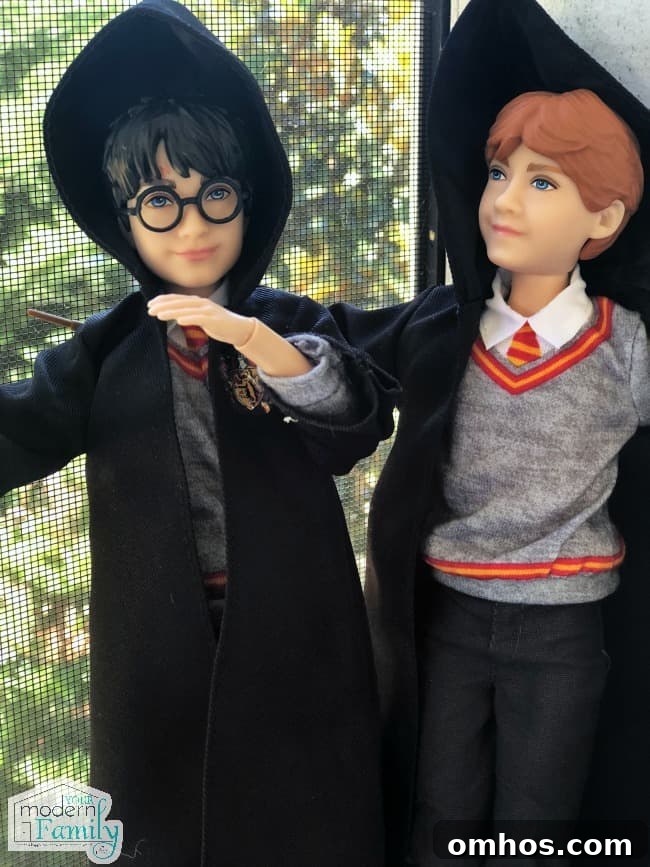 Harry Potter Toys and Gift Ideas for Fans 4 Two Harry Potter figurines placed next to each other.