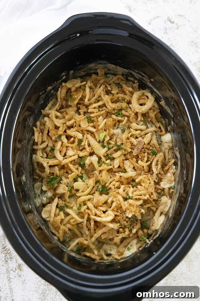 slow cooker green bean casserole