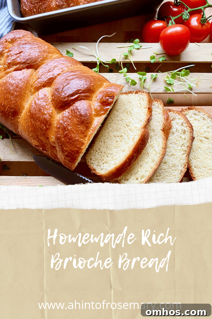 Homemade Rich Brioche Bread