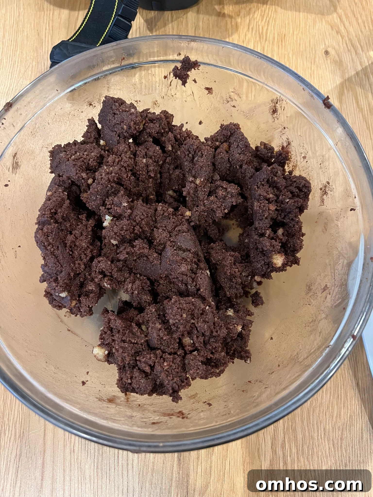 Leftover cake mixture in a bowl.