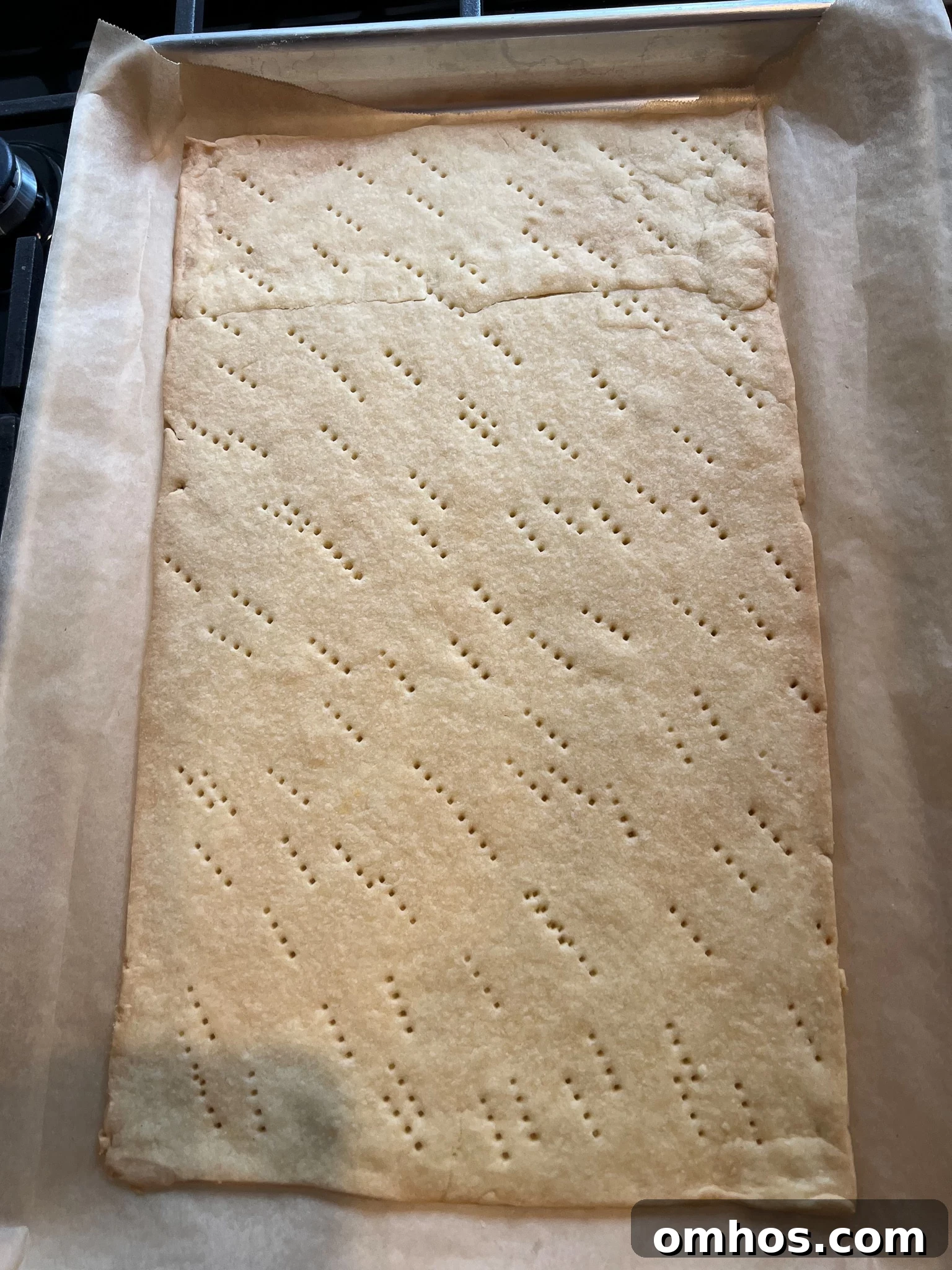 Dough after baking.