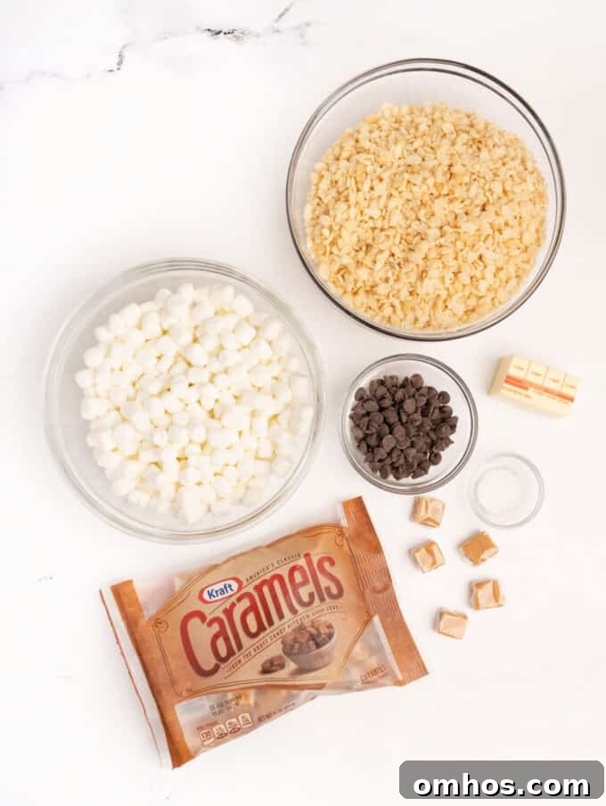 mini gingerbread star crunch rice krispy bar ingredients