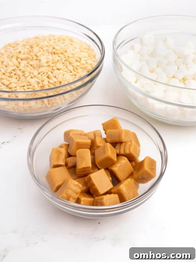 bowl of kraft caramels