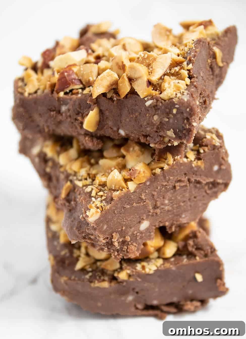 stack of 3 keto nutella bars