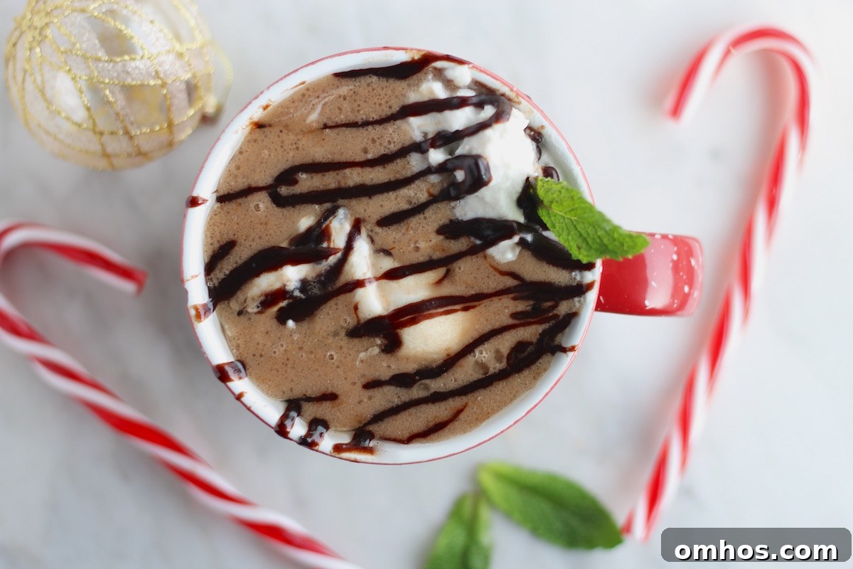 Cozy AIP Peppermint Hot Cocoa Recipe (Paleo) and Waiting Well 2 AIP Peppermint Hot Cocoa (Paleo) - decadent carob, coconut milk, and peppermint come together in this hot, delicious winter beverage!