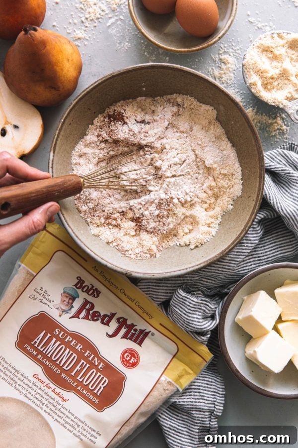 Bobs Red Mill Super Fine Almond Flour and Pear Cake Ingredients