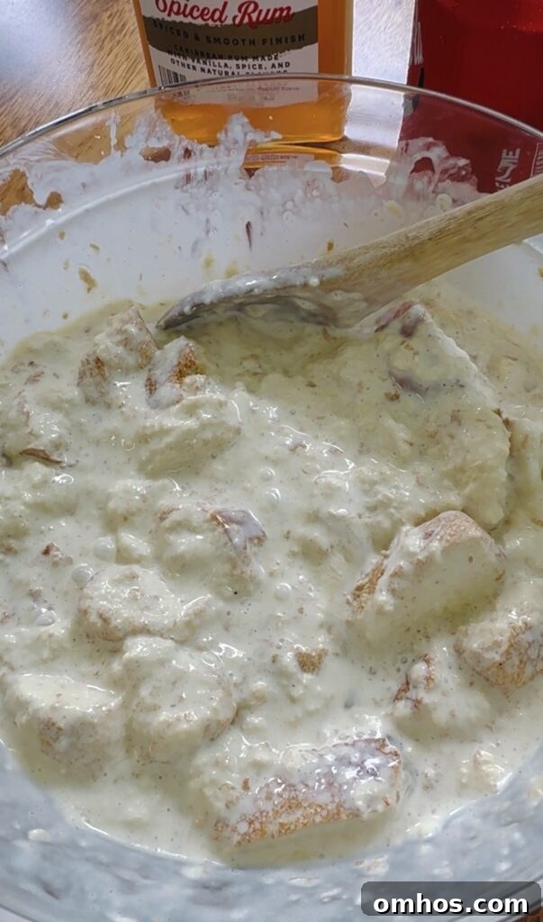 bread pudding batter