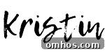 Close up of a signature of Kristin.