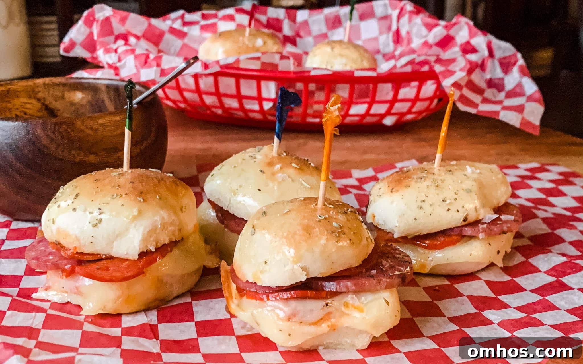 mini sandwiches made with frozen dough