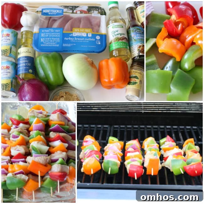 Making gluten-free Hawaiian Turkey Kabobs