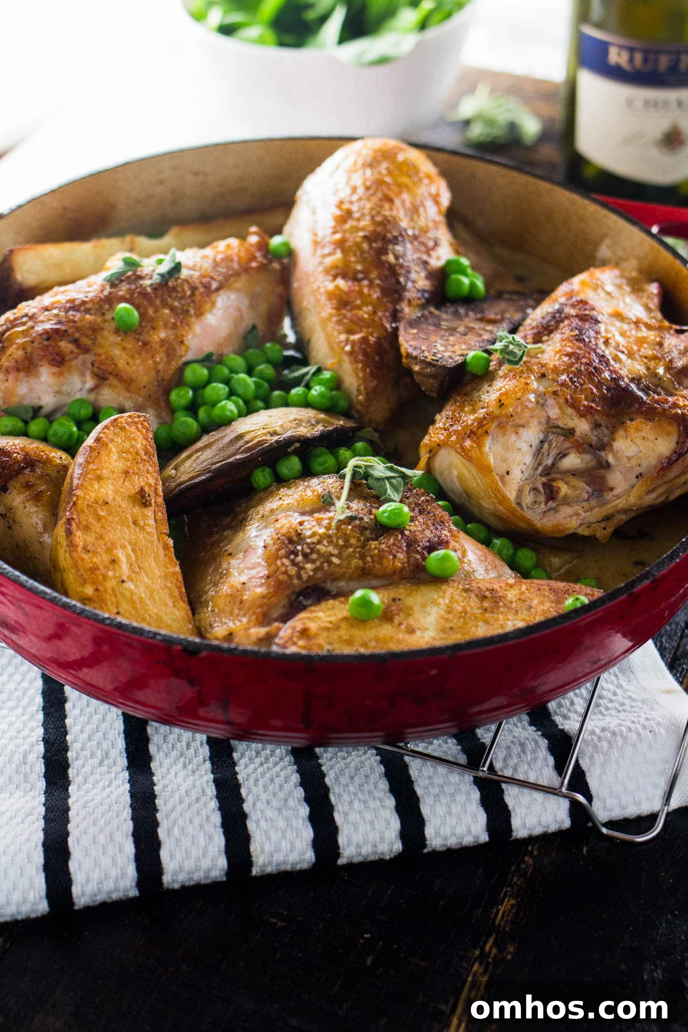One-pan roasted Italian chicken with potatoes