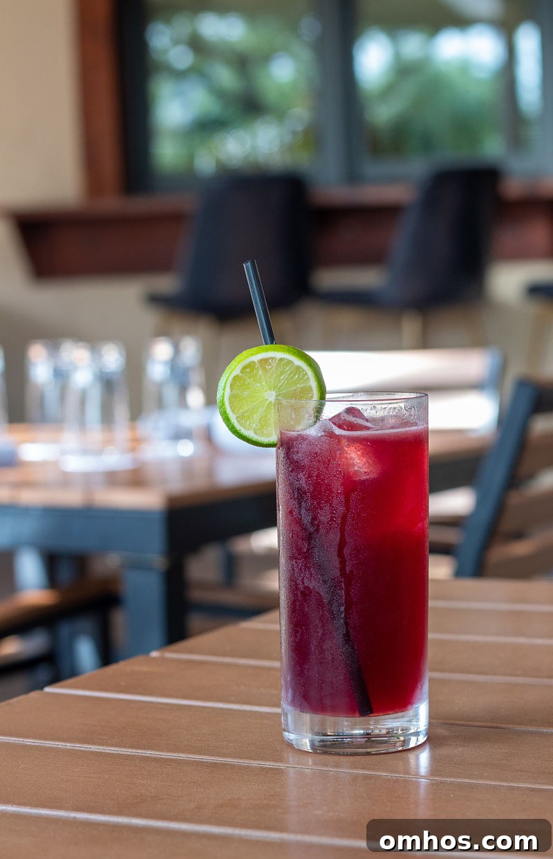 hibiscus gin and tonic craft cocktail the fifth richardson