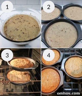Old-Fashioned Hummingbird Cake Recipe 6 Baking the finished dessert.