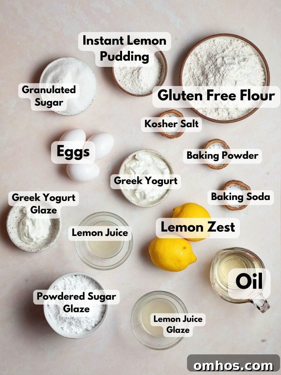 Moist Gluten-Free Lemon Loaf Recipe 3 Ingredients needed to make gluten free lemon loaf
