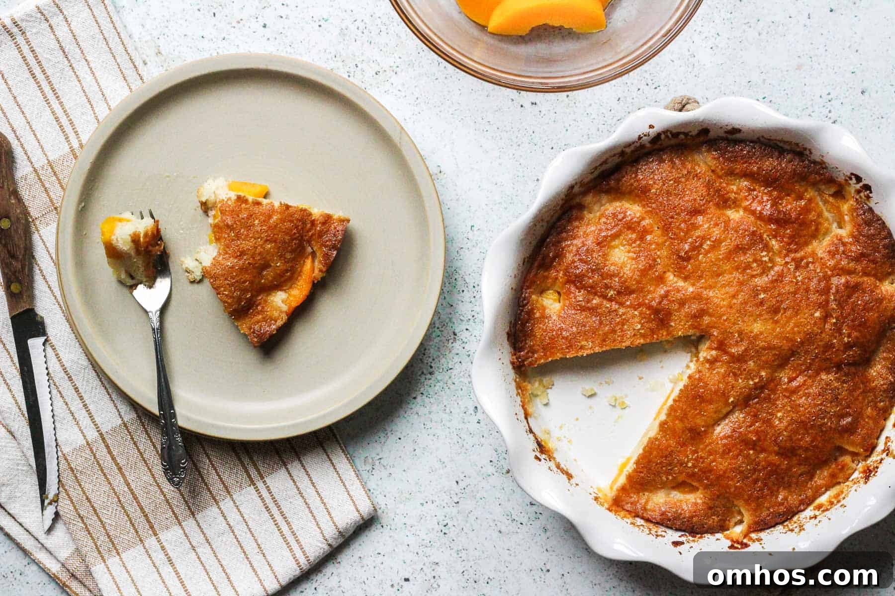 Classic Southern Peach Cobbler Recipe 11 slice of peach cobbler with ice cream