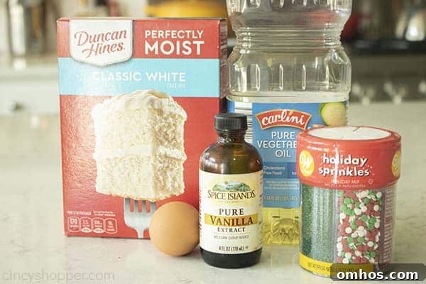 Cake-Mix Christmas Cookies Recipe 5 Ingredients for Christmas Cookies with Cake Mix