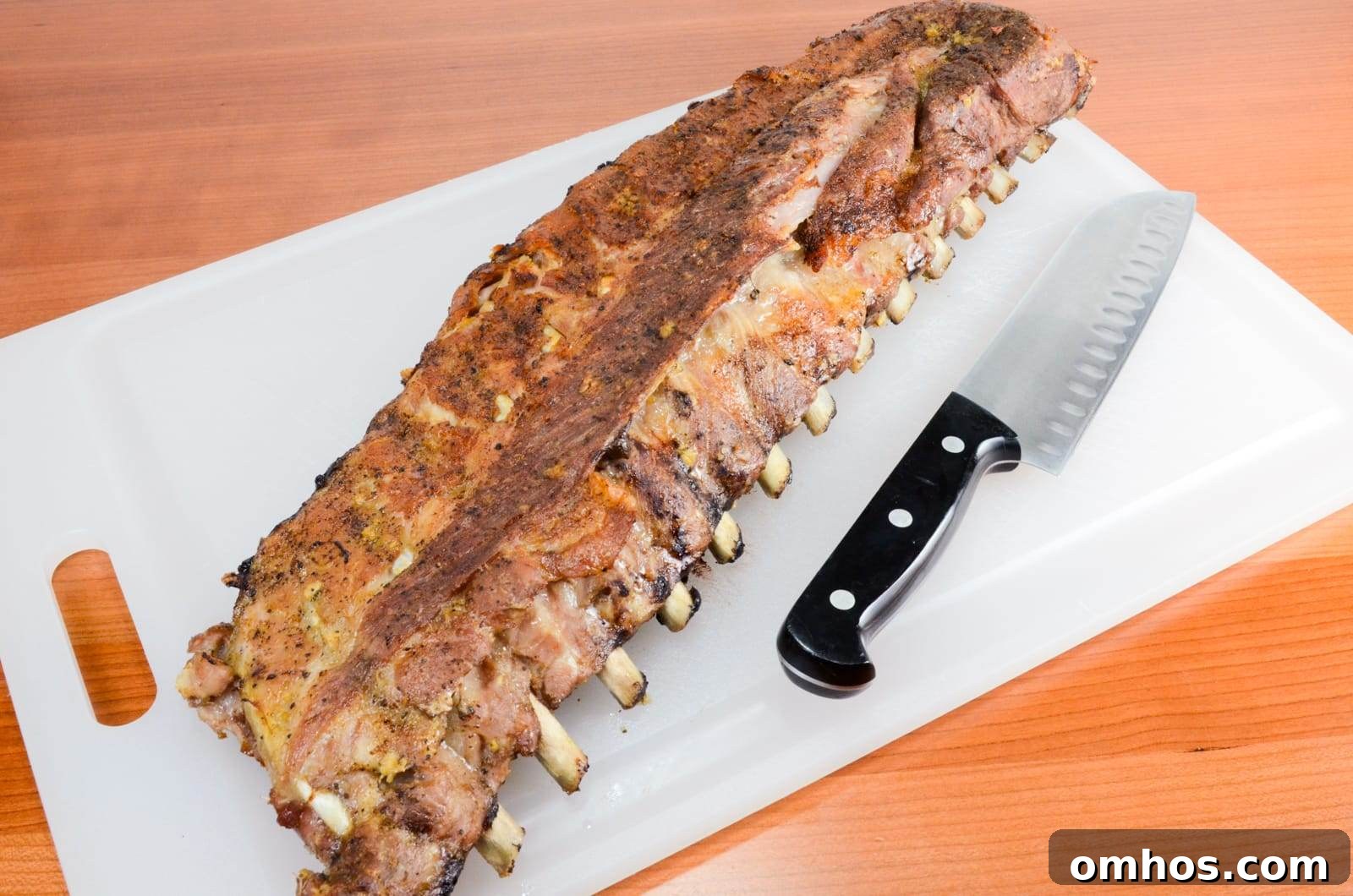 Baked Baby Back Pork Ribs Sliced Baked Baby Back Pork Ribs