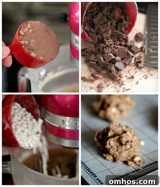Hot Cocoa Cookies Recipe with Melted Chocolate 2 How To Make Hot Chocolate Cookies