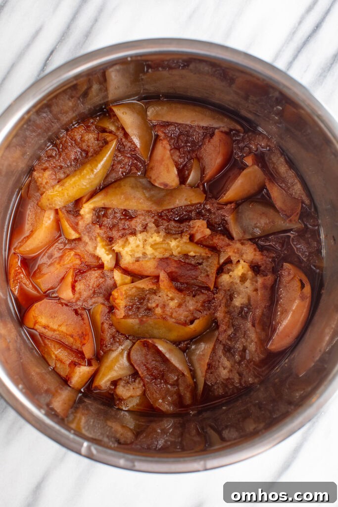No-Peel Instant Pot Apple Butter Recipe 7 cooked apples in an instapot