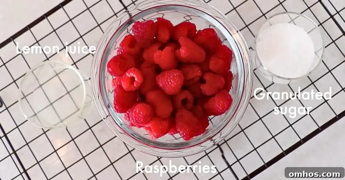 Creamy Raspberry Mousse Recipe: No-Bake Dessert 8 Three ingredients for raspberry sauce