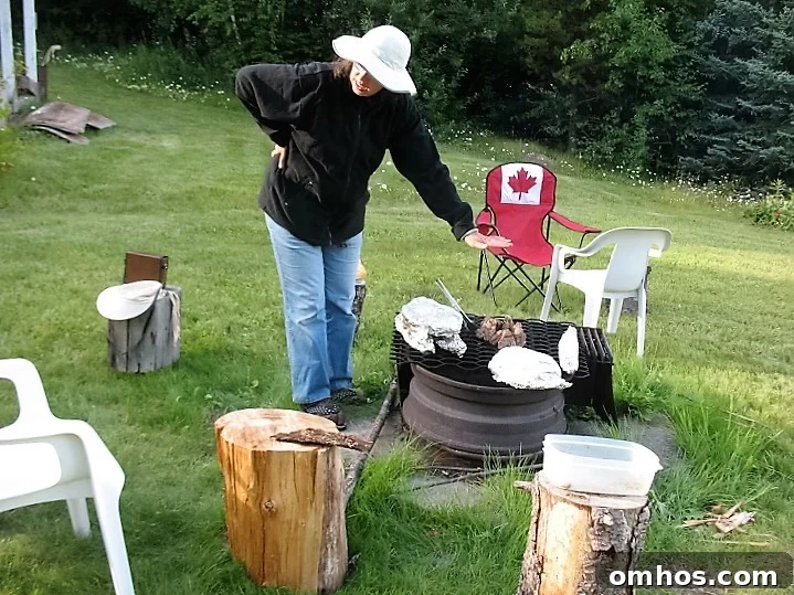 Lazy Man's Skillet Bannock Recipe from Francois Lake Cabin 13 skillet bannock, and lamb chops over the campfire