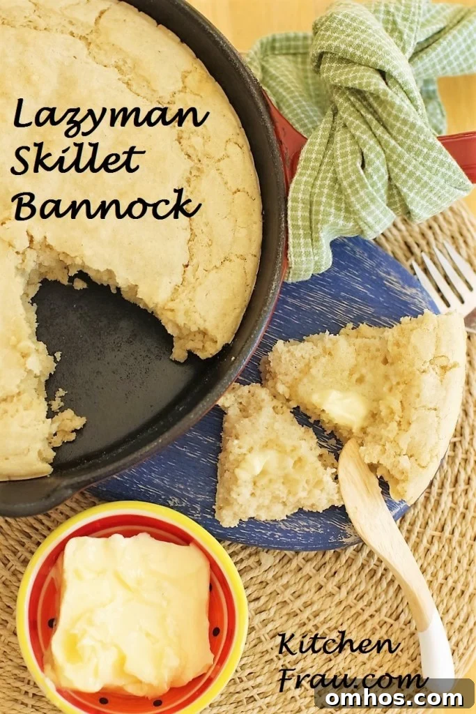 Lazy Man's Skillet Bannock Recipe from Francois Lake Cabin 20 um, lazyman skillet bannock