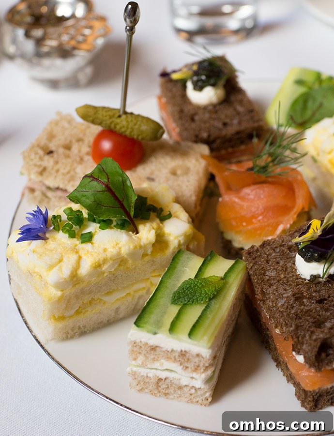 Afternoon Tea at The Peninsula New York in Midtown Manhattan 4 Tea sandwiches at The Peninsula